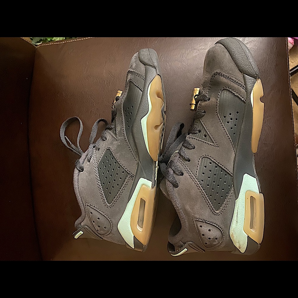 4.5 Retro 4 J’s- Gray/Mint